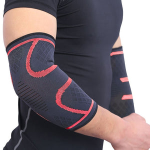 Elbow Support Elastic Gym Sport Elbow Protective Pad Absorb Sweat Sport Basketball Arm Sleeve Elbow Brace - 1 Piece